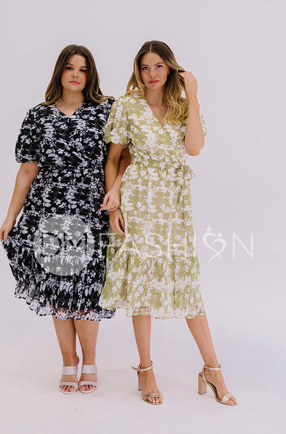 Tara Apple Green Satin Dress ¨C DM Exclusive ¨C Nursing Friendly - Maternity Friendly - FINAL SALE