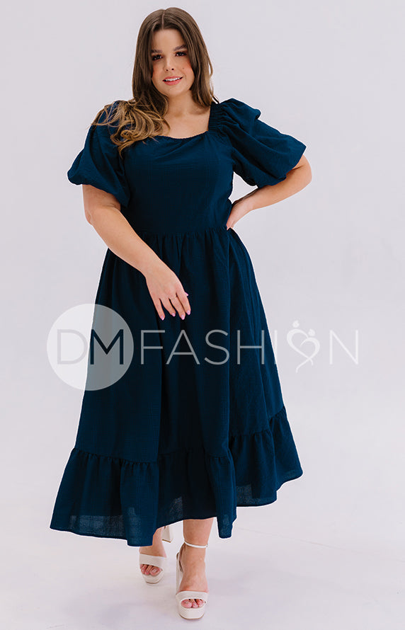 Josie Prussian Blue Dress - DM Exclusive - Maternity Friendly - FINAL SALE - FINAL FEW