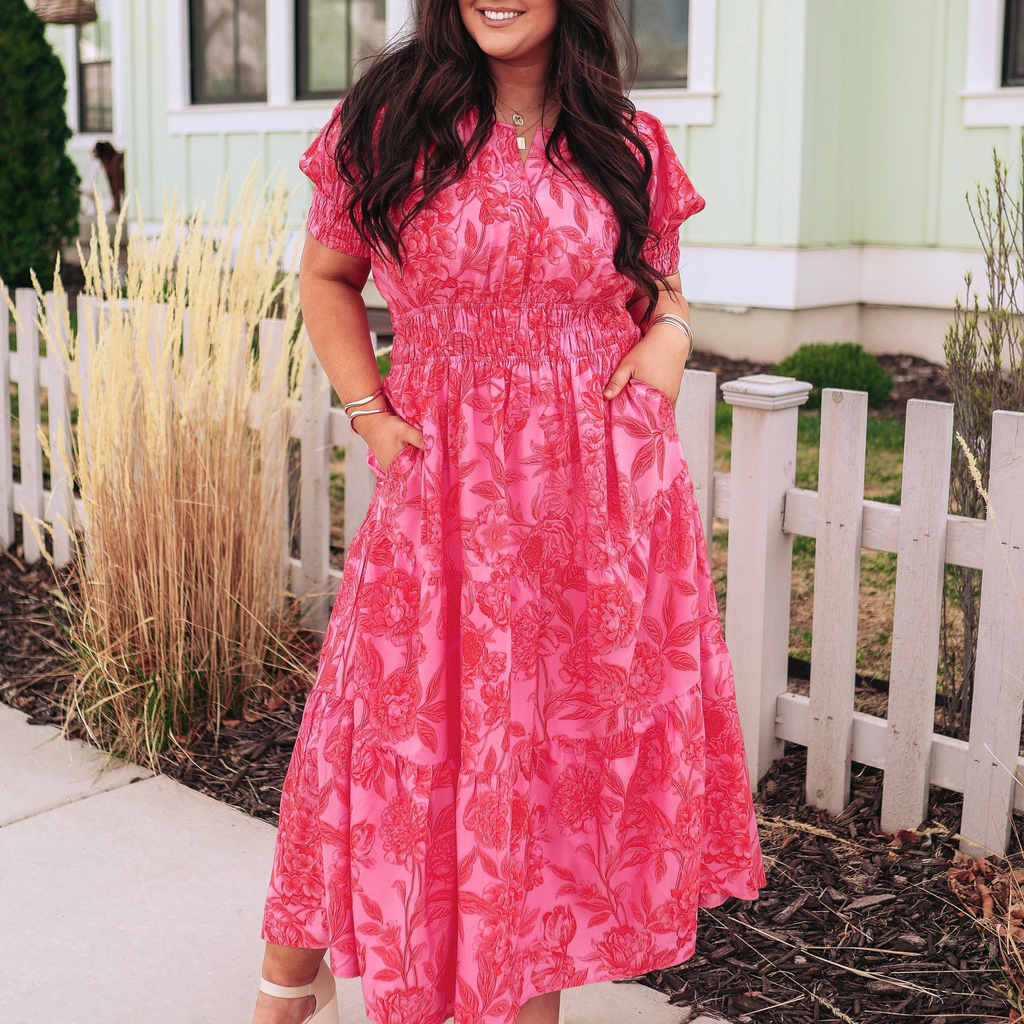 Faith Paradise Pink Dress - DM Exclusive - Maternity Friendly - Nursing Friendly