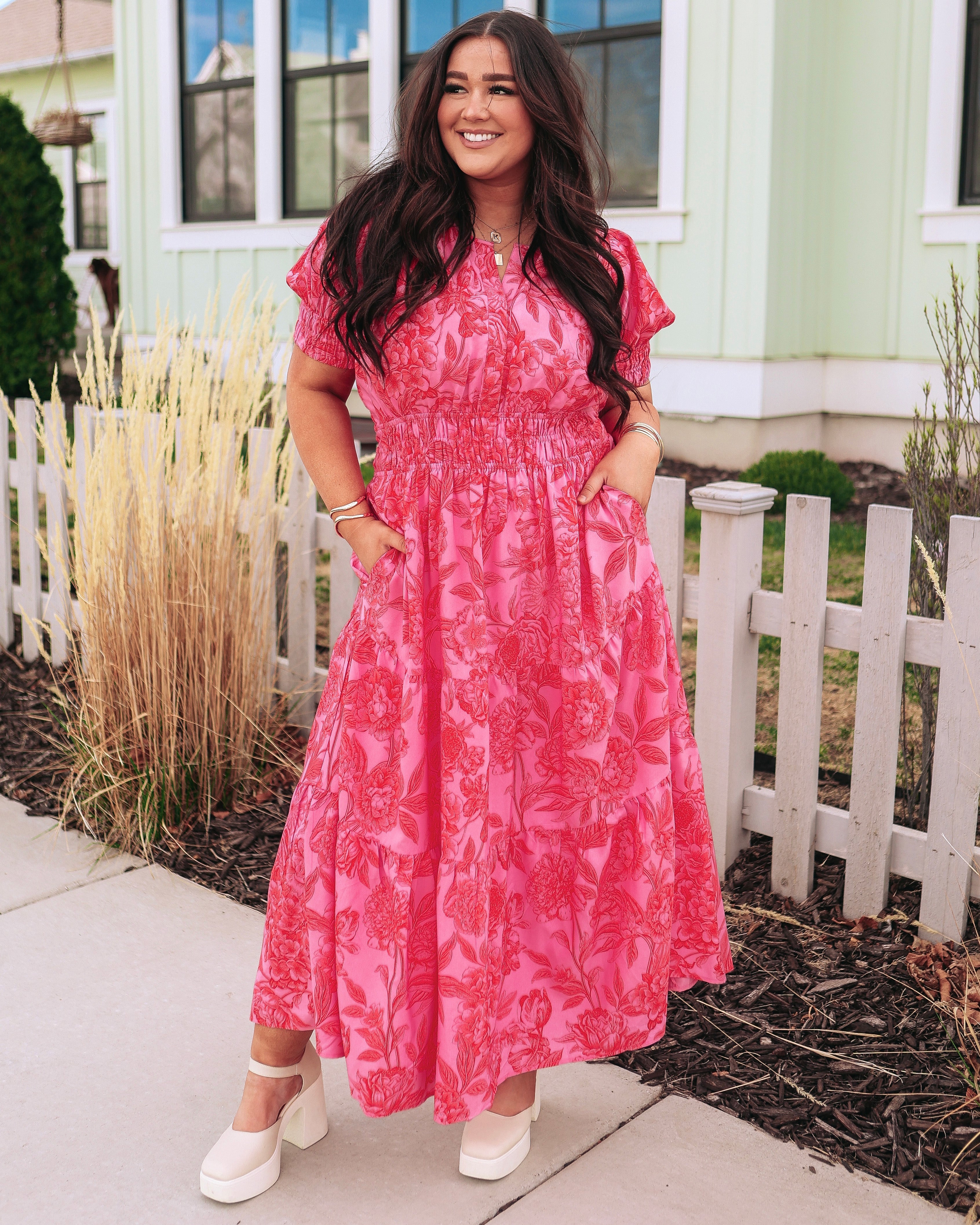 Faith Paradise Pink Dress - DM Exclusive - Maternity Friendly - Nursing Friendly