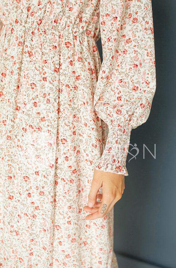 Amy Floral Bud Midi Dress - DM Exclusive - Maternity Friendly - FINAL SALE - FINAL FEW