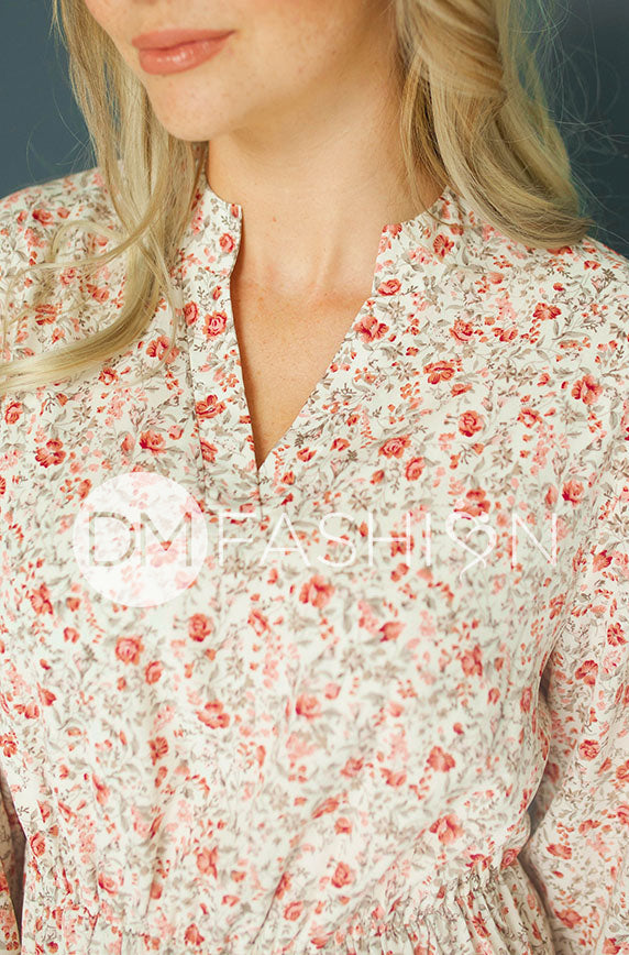 Amy Floral Bud Midi Dress - DM Exclusive - Maternity Friendly - FINAL SALE - FINAL FEW